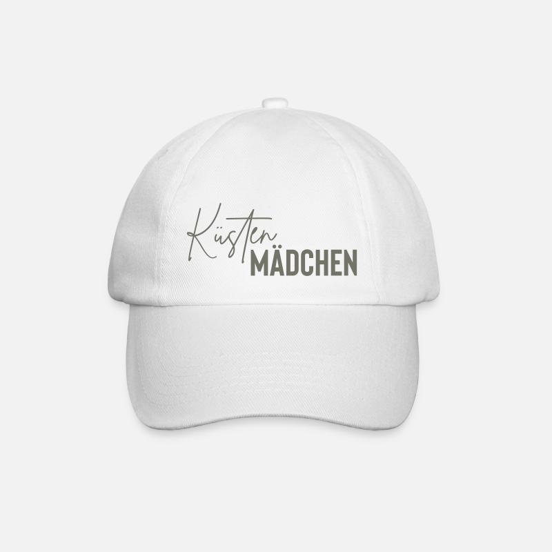 küsten mädchen - Baseballkappe - Weiß/Weiß
