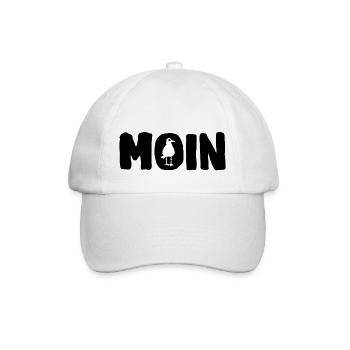 Hello with Seagull - Baseball Cap - white/white - Front