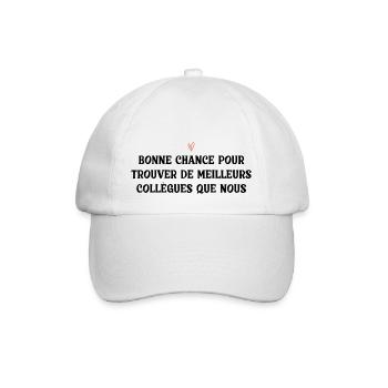 Man Humor Co-worker Departure Gift - Baseball Cap - white/white - Front