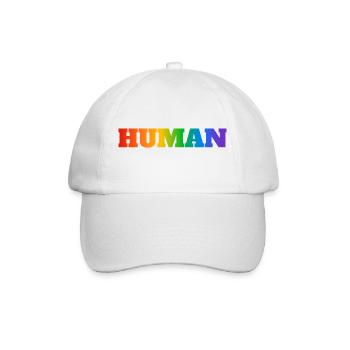 HUMAIN LGBT - Casquette classique - blanc/blanc - Devant