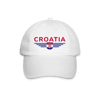 I Love Croatia, Elegance Style Design T-Shirt - Baseball Cap - white/white - Front