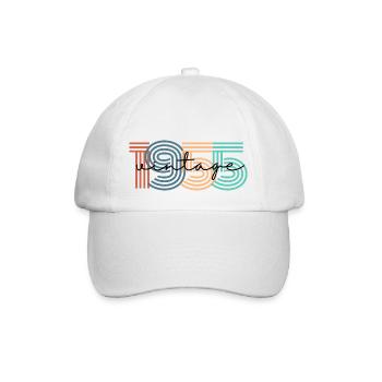 1955 vintage rétro - Casquette classique - blanc/blanc - Devant