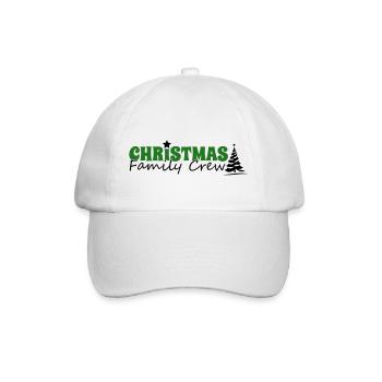 Weihnachten Family Crew - Baseballkappe - Weiß/Weiß - Vorne