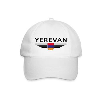Erevan Design – Vivez l’Arménie - Casquette classique - blanc/blanc - Devant