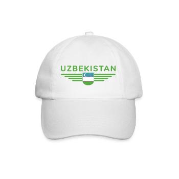 T-shirt de l’Ouzbékistan – Fierté et culture - Casquette classique - blanc/blanc - Devant