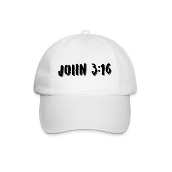 Jean 3:16 - Casquette classique - blanc/blanc - Devant