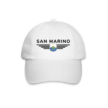 I Love San Marino, T-shirt design de style élégance - Casquette classique - blanc/blanc - Devant