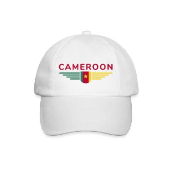 Cameroon Design – Fierté et diversité - Casquette classique - blanc/blanc - Devant