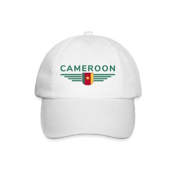 Cameroon Design – Fierté et diversité - Casquette classique - blanc/blanc - Devant