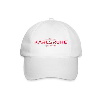 T-shirt Karlsruhe – parfait pour les fans et les amoureux - Casquette classique - blanc/blanc - Devant