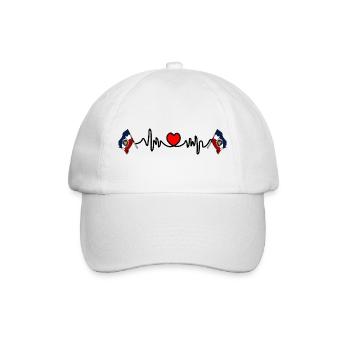 Heart rate cardio for Utah - Baseball Cap - white/white - Front