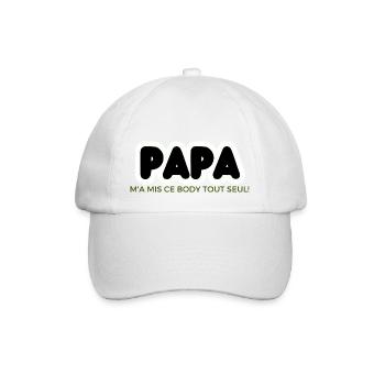Baby - Birth - Pregnancy - Dad - Mom - Baby - Baseball Cap - white/white - Front