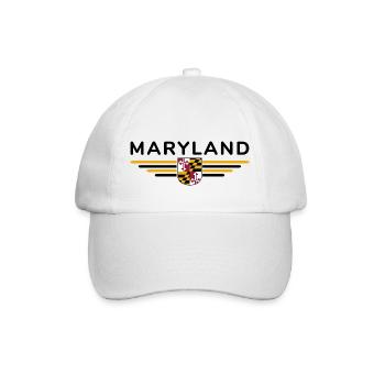 T-shirt Maryland Fan – Parfait pour les fans ! - Casquette classique - blanc/blanc - Devant