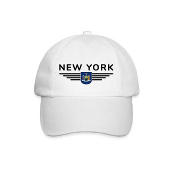 New York Fan T-Shirt – Perfect for fans! - Baseball Cap - white/white - Front
