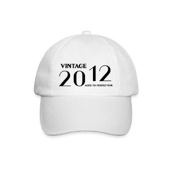 Vintage 2012 aged to perfection - Baseball Cap - white/white - Front