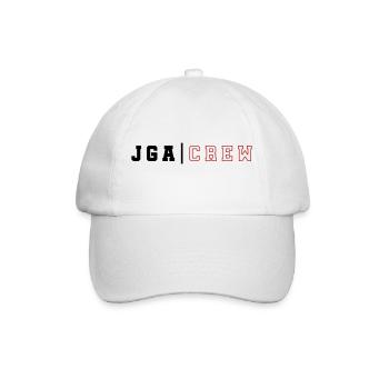 JGA Crew Junggesellenabschied - Baseballkappe - Weiß/Weiß - Vorne