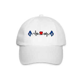 Gotland, Suède – L’amour de l’île - Casquette classique - blanc/blanc - Devant