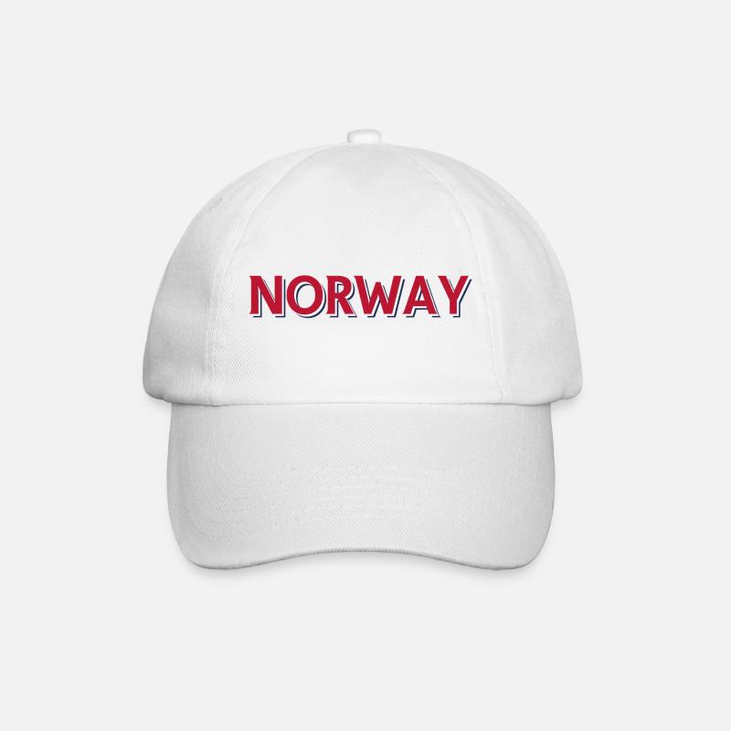 Norrge - Baseballkappe - Weiß/Weiß