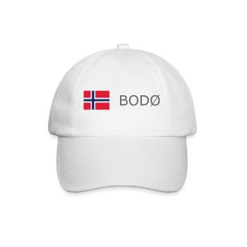 Norway Flag - Bodo - Norge - Norwegen - Baseball Cap - white/white - Front