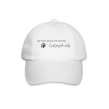 Funny saying for dog owners - Baseball Cap - white/white - Front