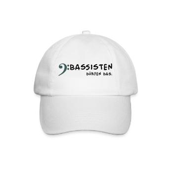 Bassists are allowed to - Baseball Cap - white/white - Front