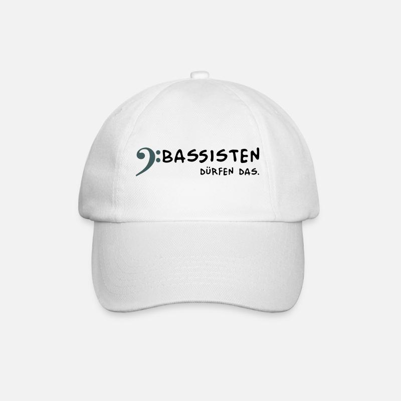 Bassists are allowed to - Baseball Cap - white/white