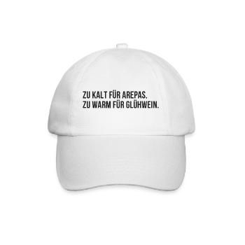 Trop froid pour les arepas, trop chaud pour le vin chaud - Casquette classique - blanc/blanc - Devant