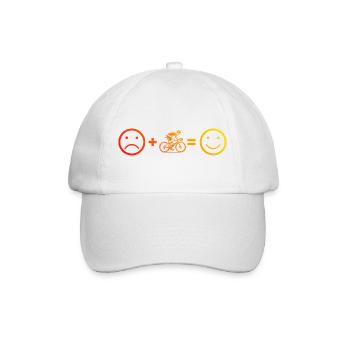 Roadbike artwork for your outfit - Baseball Cap - white/white - Front