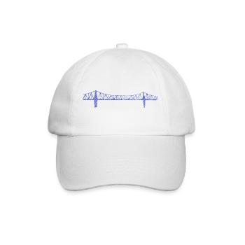 Rendsburg High Bridge – Urban Scribble Art Design - Baseball Cap - white/white - Front