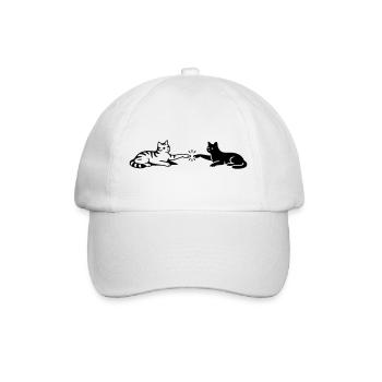Les chats touchent les pattes Michelangelo - Casquette classique - blanc/blanc - Devant