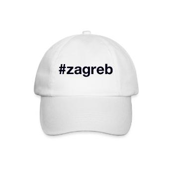 Zagreb Hrvatska Croatia Kroatien Hashtag - Casquette classique - blanc/blanc - Devant