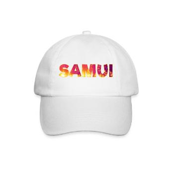 Koh Samui Island in Thailand Vacation Souvenir - Baseball Cap - white/white - Front