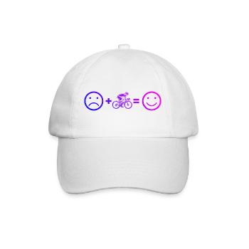 Gift idea for a road bike with road bike - Baseball Cap - white/white - Front
