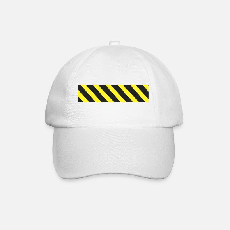 Warnband - Baseballkappe - Weiß/Weiß