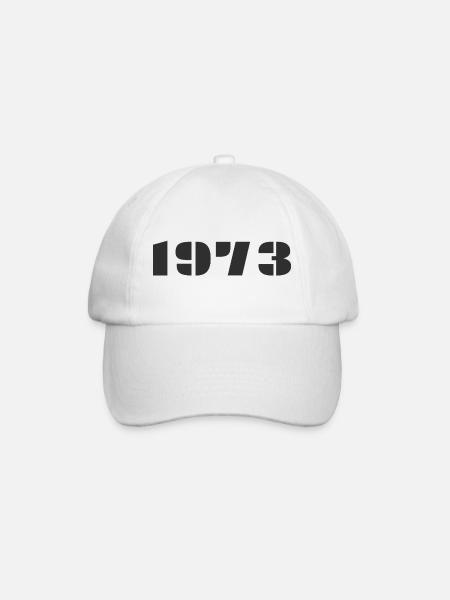 1973 - Baseball Cap - white/white