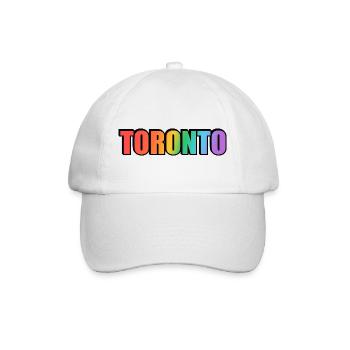 Toronto LGBTQ Rainbow - Baseball Cap - white/white - Front