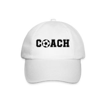 Football Coash - Baseball Cap - white/white - Front