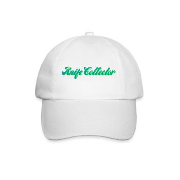 Knife Collector Gradient Script - Baseball Cap - white/white - Front