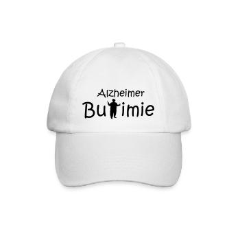 Alzheimer Bulimie - Baseballkappe - Weiß/Weiß - Vorne