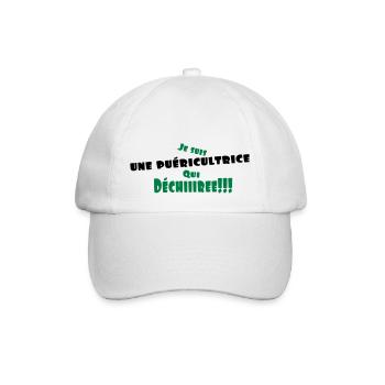 une puéricultrice - Casquette classique - blanc/blanc - Devant