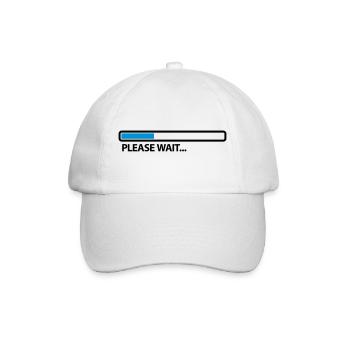 please_wait_2c - Casquette classique - blanc/blanc - Devant