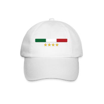Italien - Baseballkappe - Weiß/Weiß - Vorne