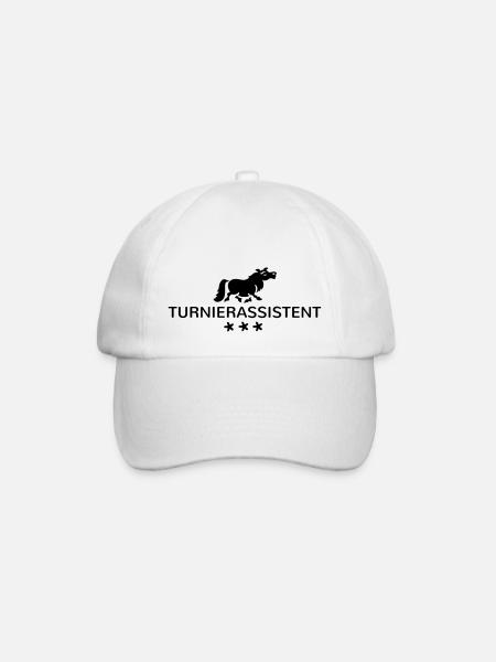 Turnierassistent - Turniertrottel - Baseballkappe - Weiß/Weiß