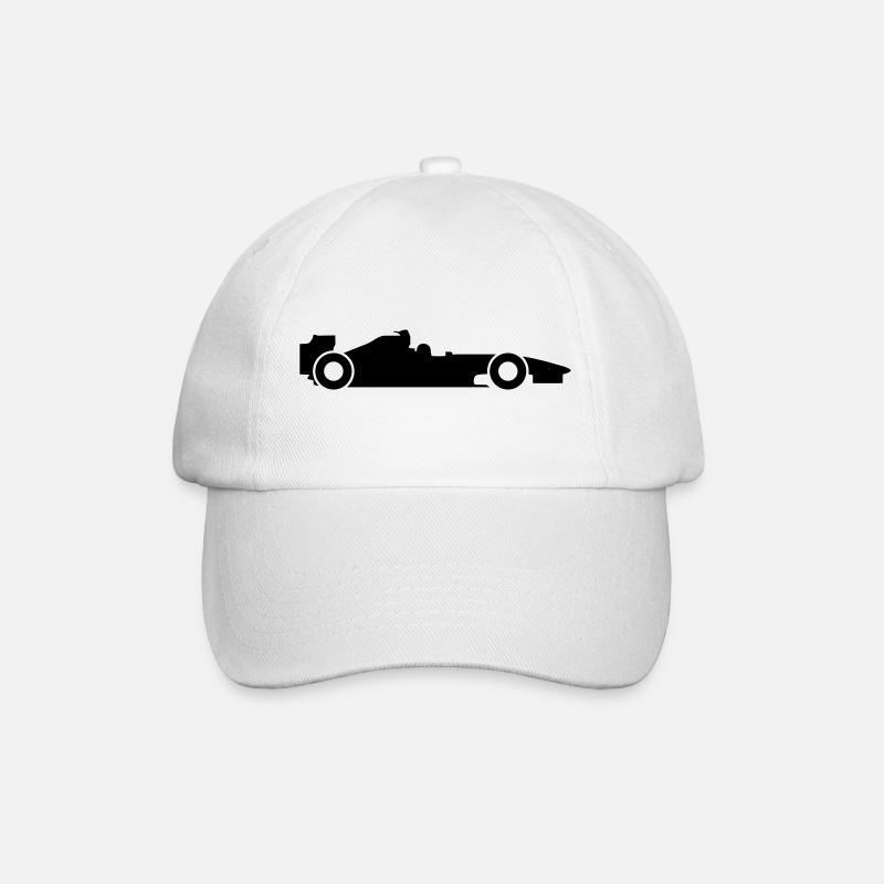 blockedTitle - Baseball Cap - white/white