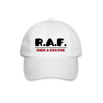 R.A.F. - Rien à foutre :) - Casquette classique - blanc/blanc - Devant