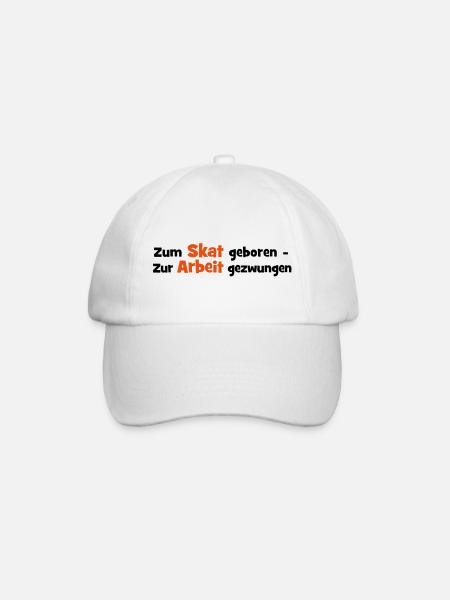 Skat - Baseballkappe - Weiß/Weiß
