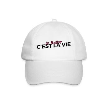 Le rallye c'est la vie - Casquette classique - blanc/blanc - Devant