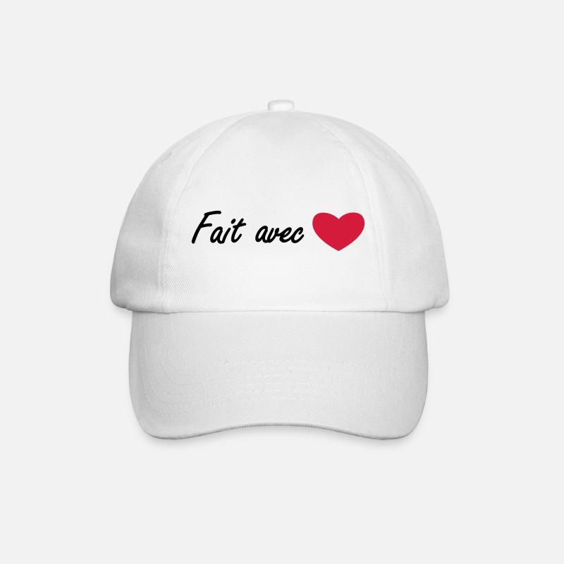 mit liebe gemacht - Baseballkappe - Weiß/Weiß