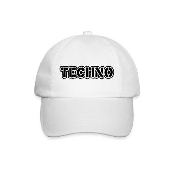 Techno__V009 - Baseball Cap - white/white - Front