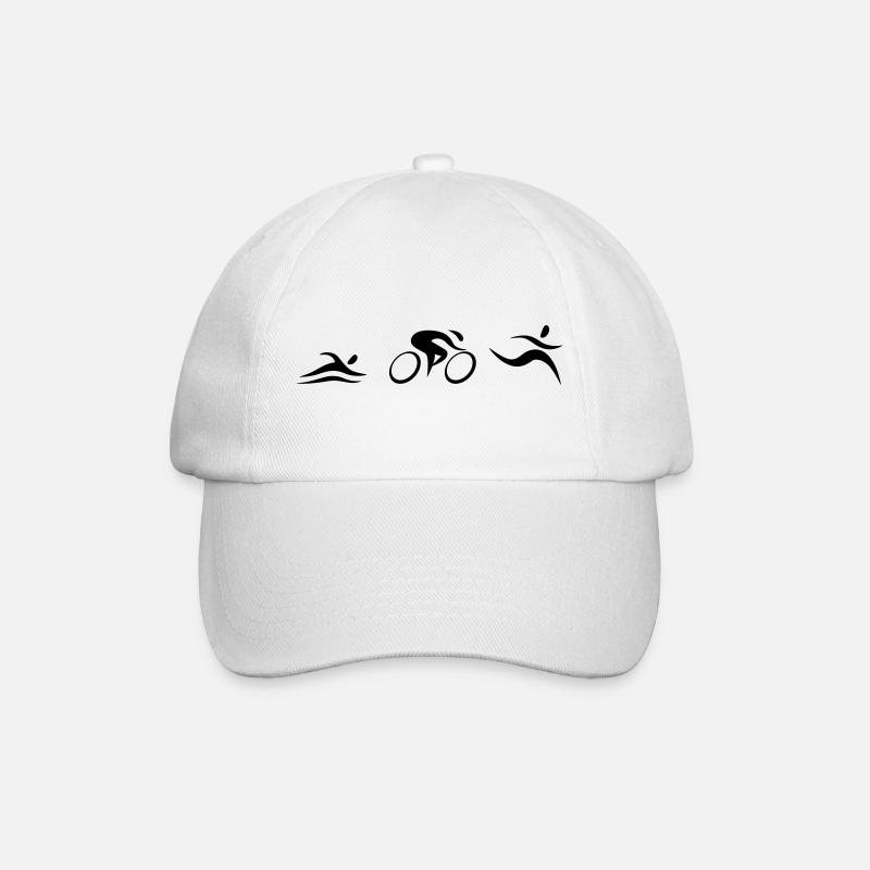 Triathlon - Baseballkappe - Weiß/Weiß